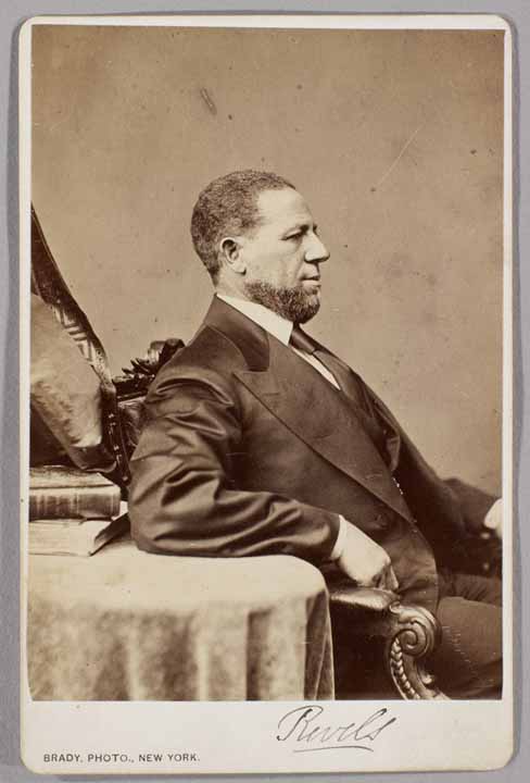 ‘Hiram Rhodes Revels,’ Mathew Brady. Courtesy of The Kinsey African American Art & History Collection.