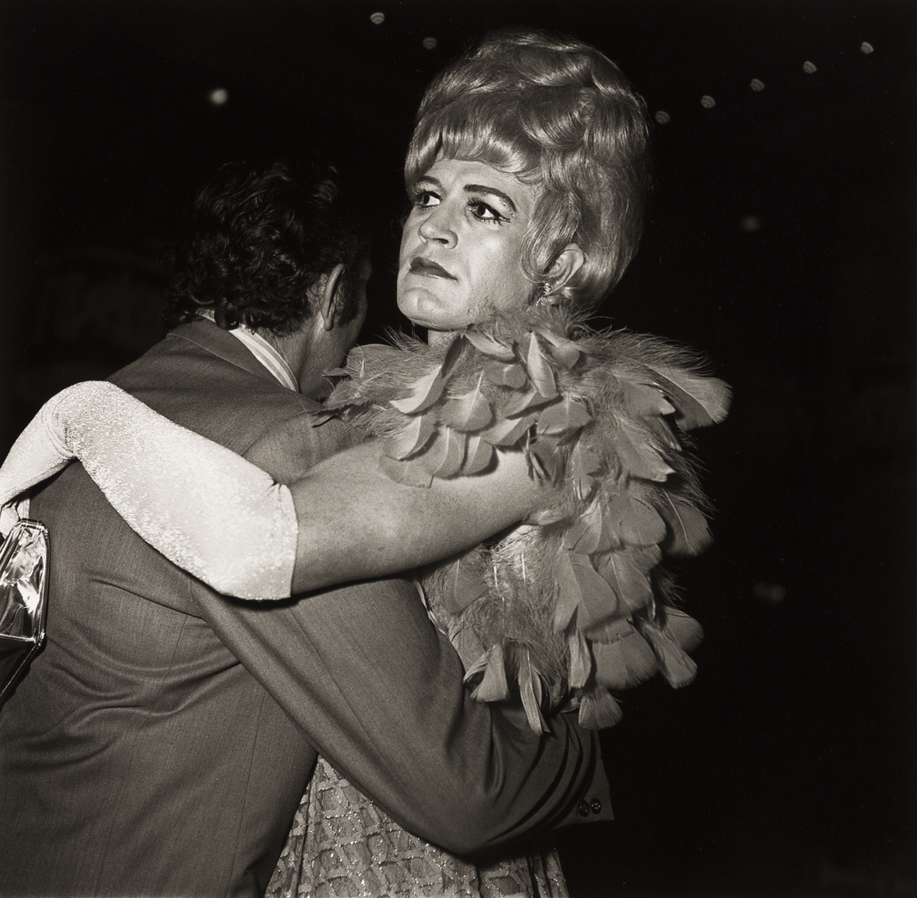 Diane Arbus, ‘Two Men Dancing at the Drag Ball, NYC,’ silver print, 1970, printed 1972. Sold for $50,000, a record for the print.