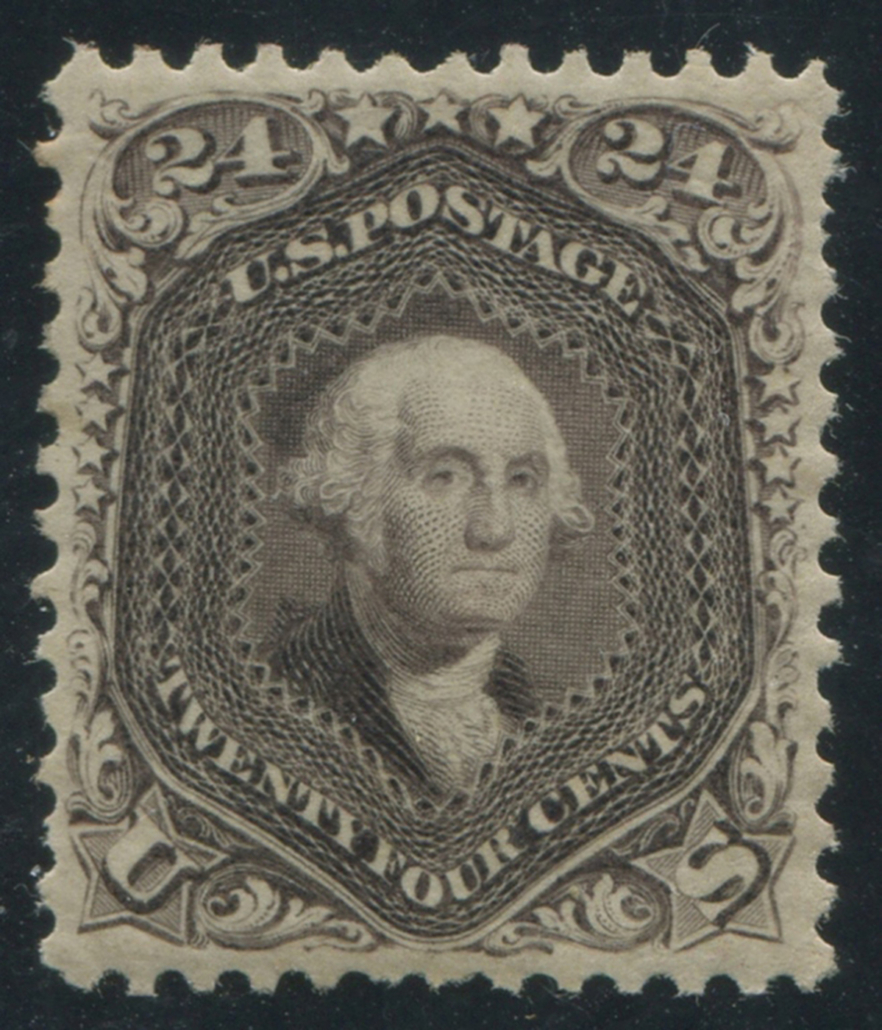 USA 1875 #109 24c Deep Violet XF MPH, est. $5,500-$5,750 