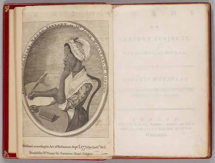 ‘Poems on Various Subjects-Religious and Moral,’ Phillis Wheatley. Courtesy of The Kinsey African American Art & History Collection. 