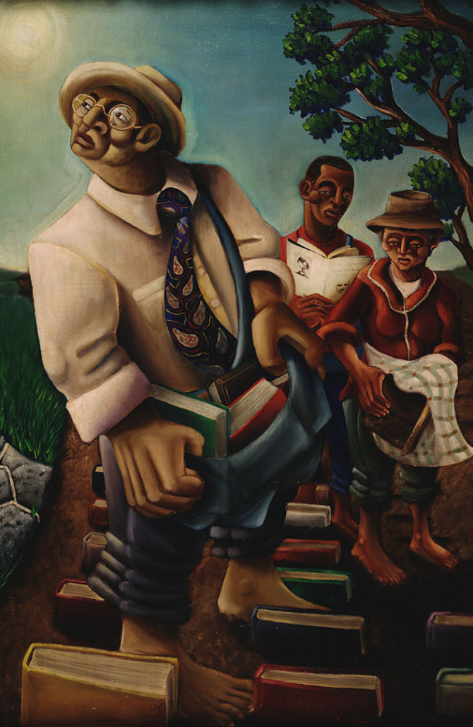 ‘The Cultivators,’ Samuel L. Dunson, Jr. Courtesy of The Kinsey African American Art & History Collection. 