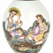 Partial Chinese Imperial Falangcai European-subject porcelain vase, est. $100,000-$300,000