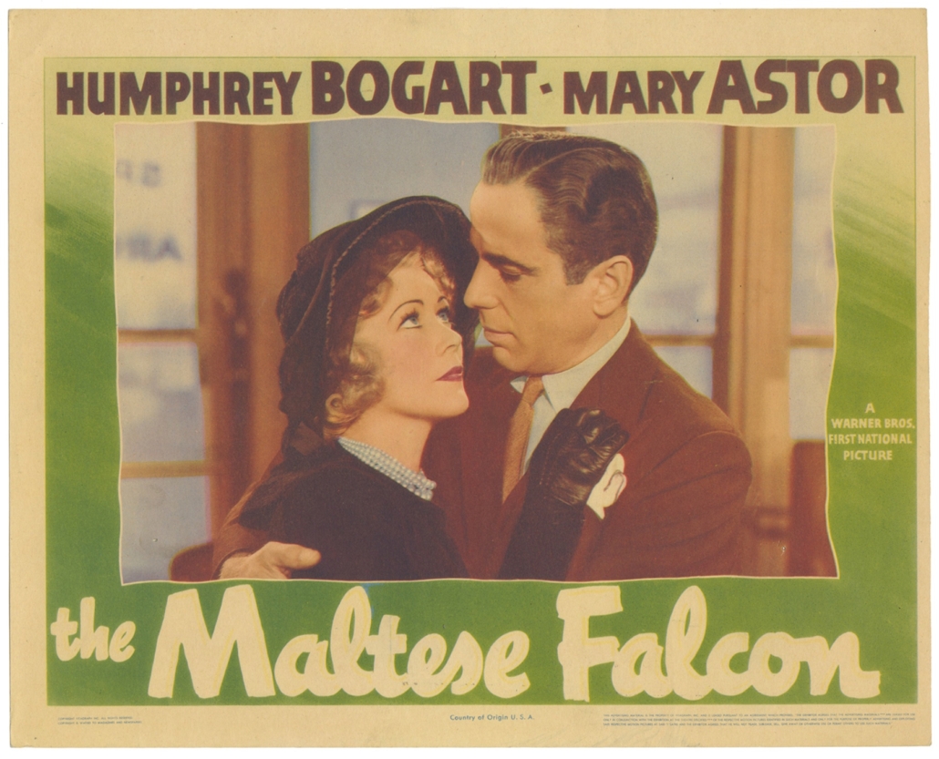 Lobby card for ‘The Maltese Falcon,’ est. $1,000-$1,500