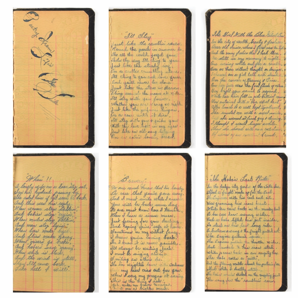 Bonnie Parker’s handwritten book of poetry, est. $50,000-$60,000