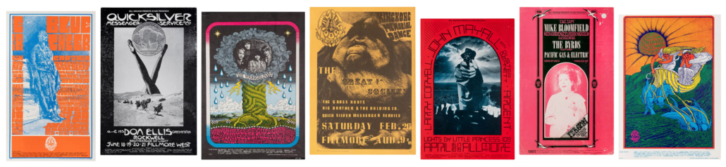 Collection of seven Fillmore concert posters, est. $400-$600