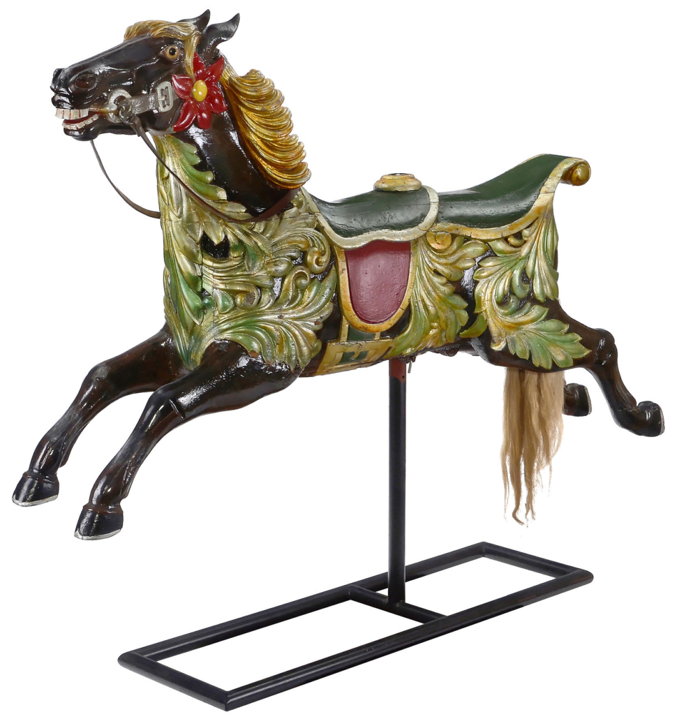 Carousel horse designed and carved by Arthur E. Anderson, est. €7,000-€9,000
