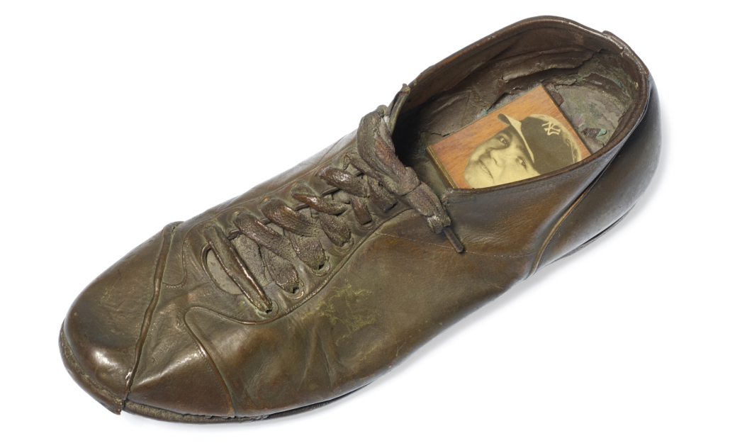 Babe Ruth baseball spike from his Red Sox days, est. $80,000-$120,000. Image courtesy of Bonhams