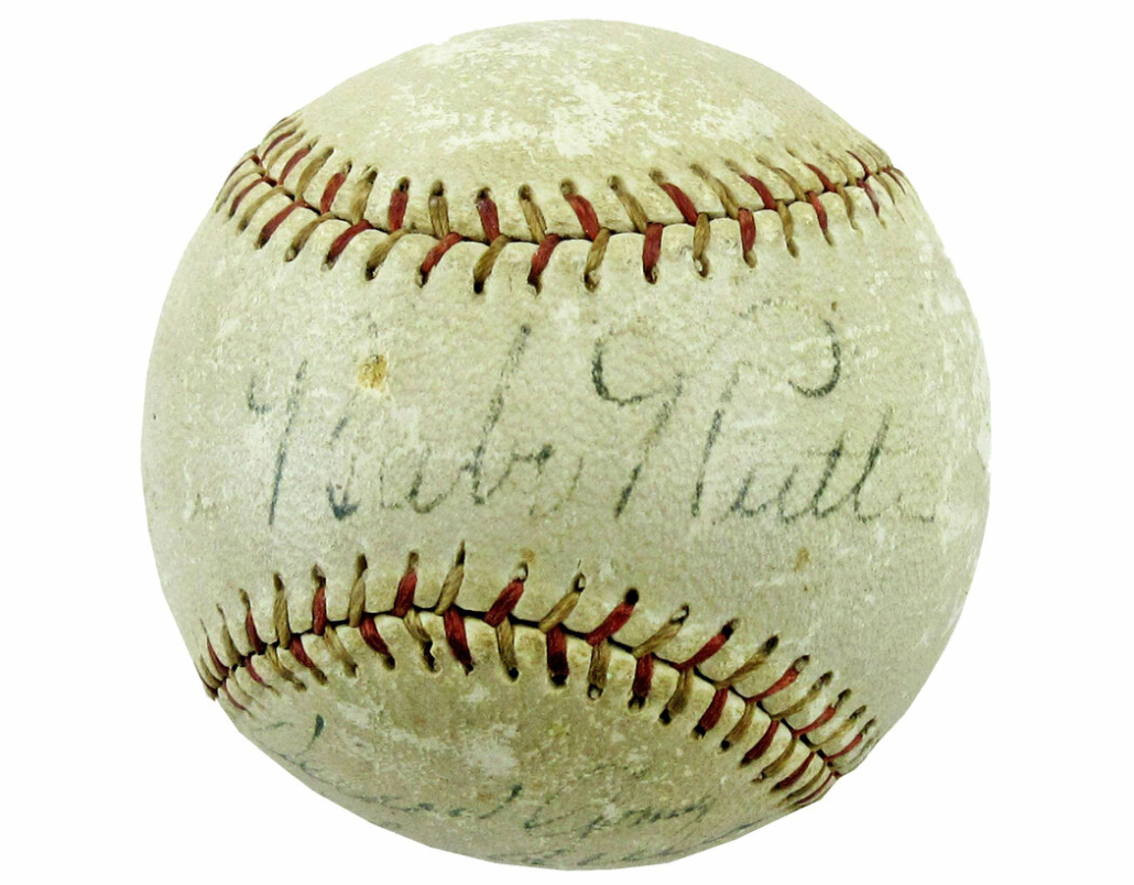 Baseball signed by Babe Ruth and three others, including Lefty Gomez, est. $4,000-$5,000