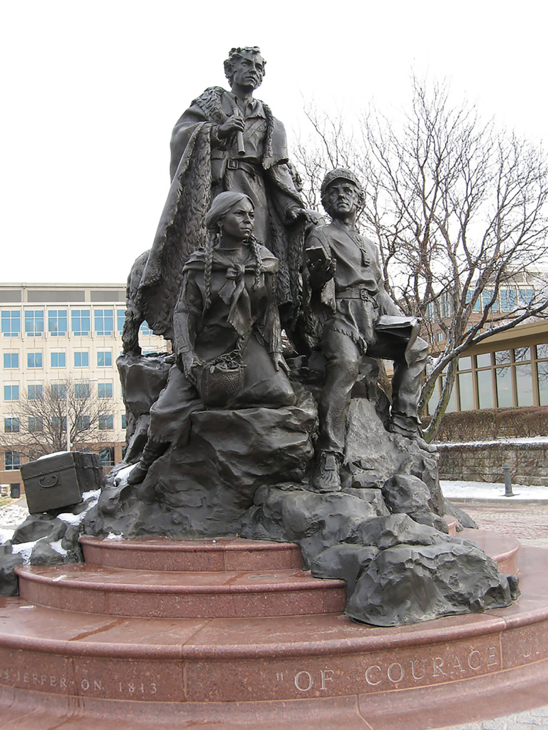 Eugene Daub’s Lewis & Clark monument, Kansas City, Missouri. Photo Courtesy of Palos Verdes Art Center