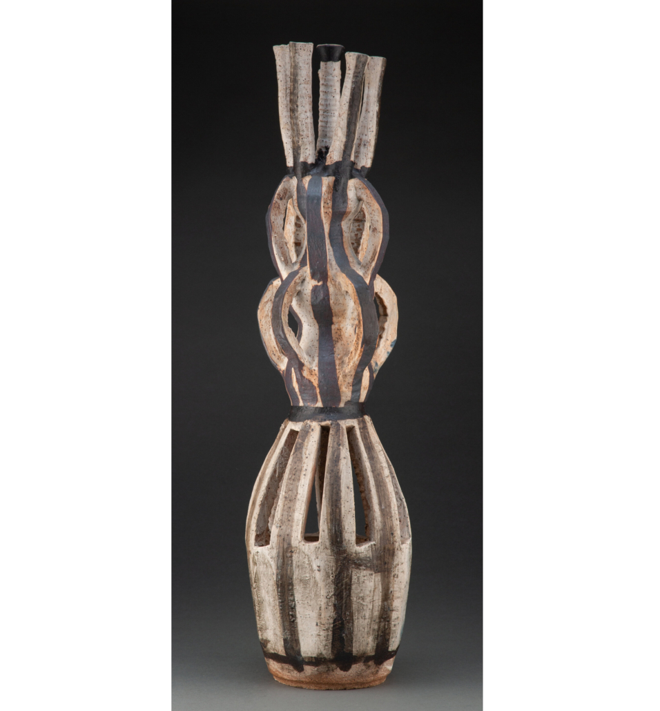 Multinecked jar-sculpture by Peter Voulkos, est. $10,000-$15,000