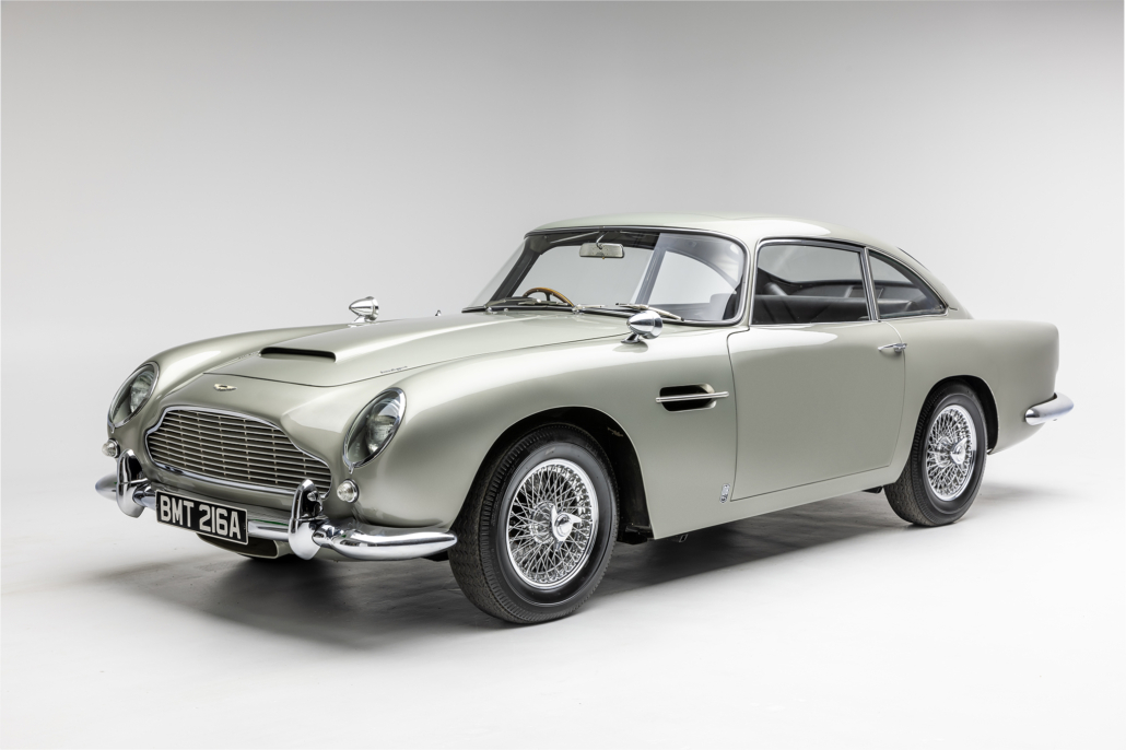 1964 Aston Martin DB5 that has appeared in the James Bond films ‘Goldeneye’ (1995), ‘Tomorrow Never Dies’ (1997), ‘Skyfall’ (2012), ‘Spectre’ (2015) and the upcoming ‘No Time to Die’ (2021). Photo courtesy of the Petersen Automotive Museum and Ted7