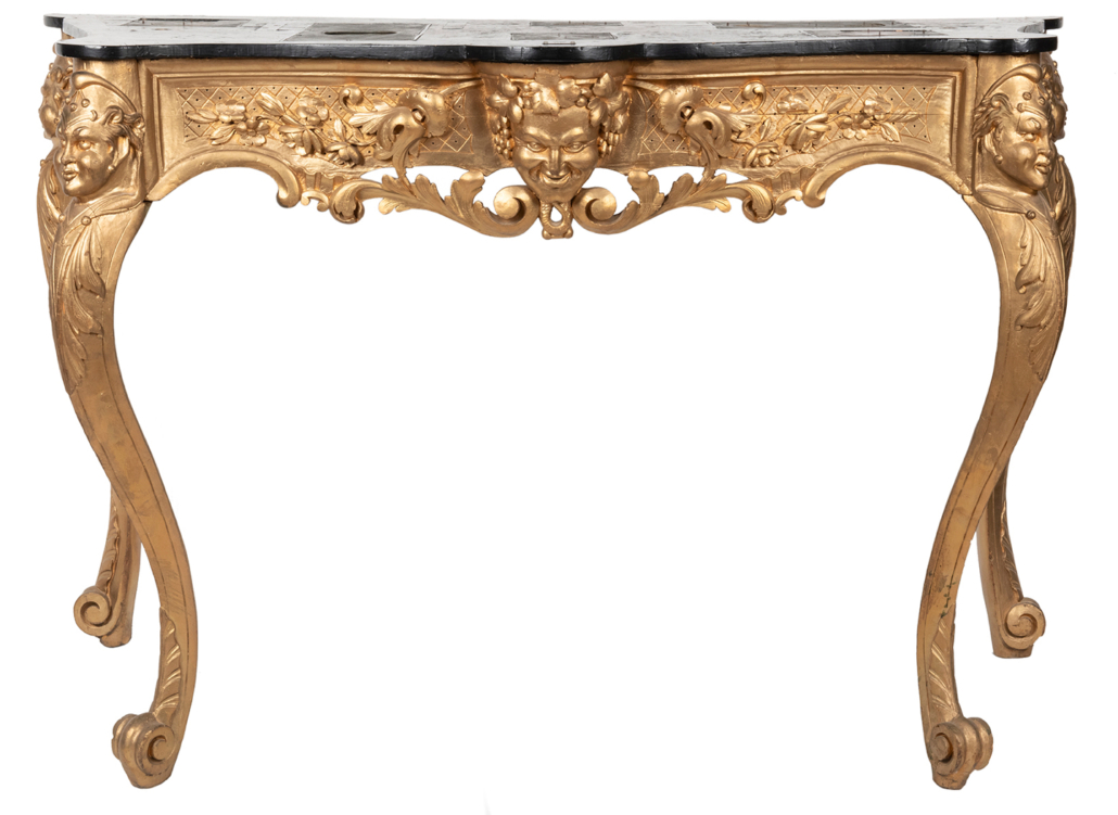 Harry Kellar’s Louis XIV-style gilded table, est. $25,000-$35,000