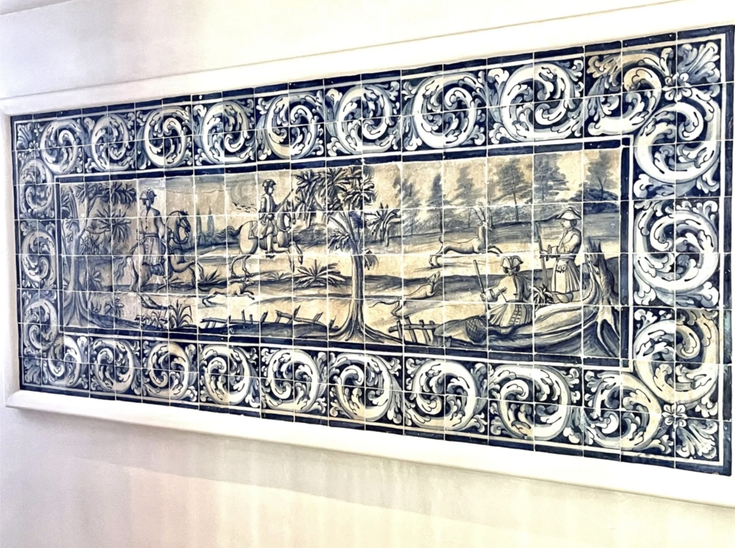 18th-century Portuguese blue and white tile mural, est. $21,000-$35,000