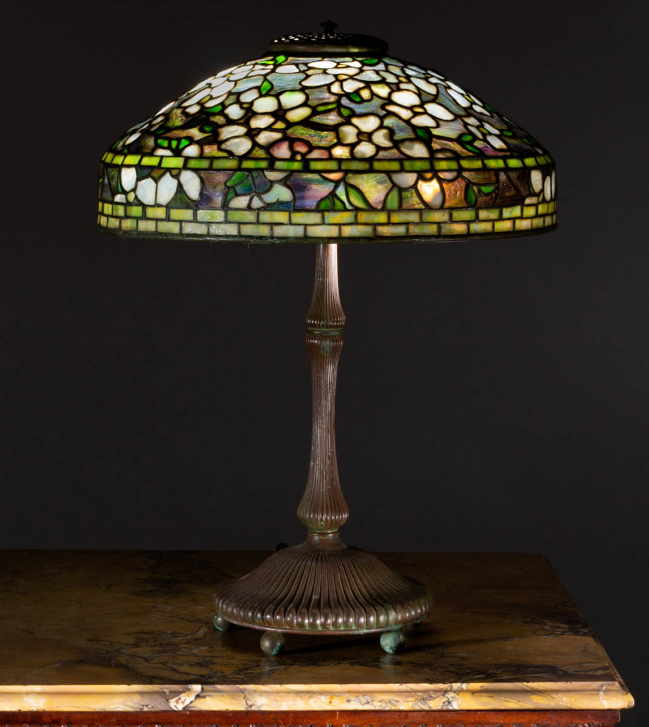 Tiffany Studios Dogwood table lamp, est. $20,000-$30,000