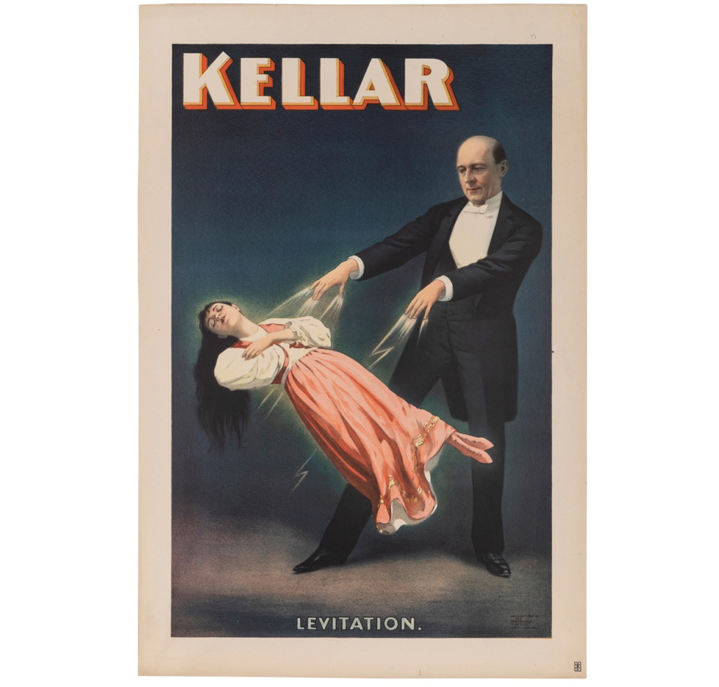 1894 lithograph ‘Kellar. Levitation,’ est. $8,000-$10,000