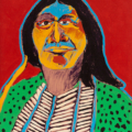 Fritz Scholder, ‘Indian with Blue Aura,’ est. $10,000-$15,000
