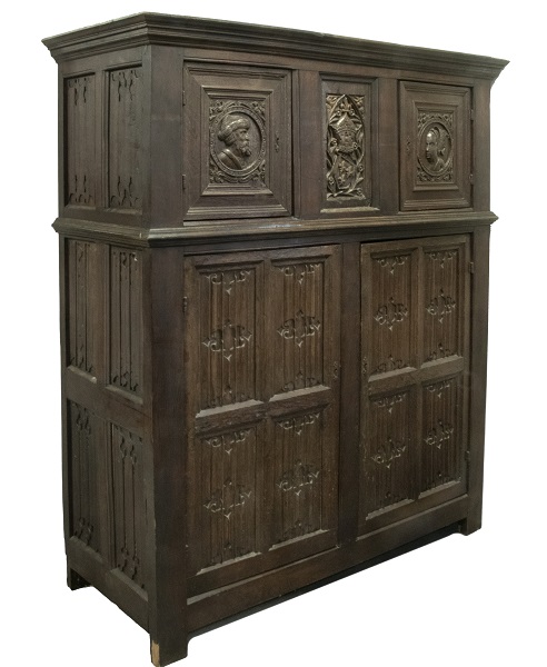 Late 16th– early 17th-century English oak joined cupboard, est. $5,000-$10,000