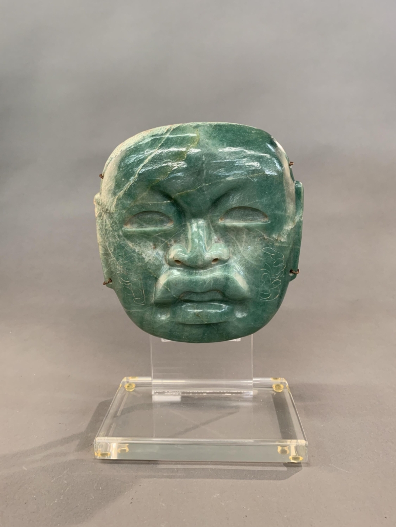 Olmec-style jade mask, Mexico, est. $1,000-$1,500