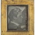 Daguerreotype portrait of Henry Fitz Jr., taken in January 1840, one of the earliest surviving photographic portraits taken in America. It is one of 22 daguerreotypes in the Fitz archive, which is estimated at $150,000-$300,000.