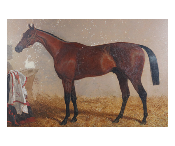 John F. Herring, Sr., ‘Bay Horse in in Stall,’ est. $8,000-$12,000
