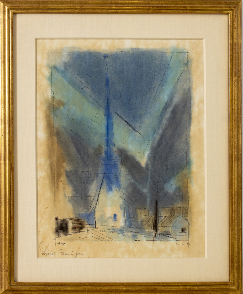 Lyonel Feininger, ‘Gothic Spire of Gelmeroda,’ est. $2,000-$4,000