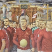 Michael J. Browne, ‘Manchester United in Procession,’ est. £10,000-£15,000