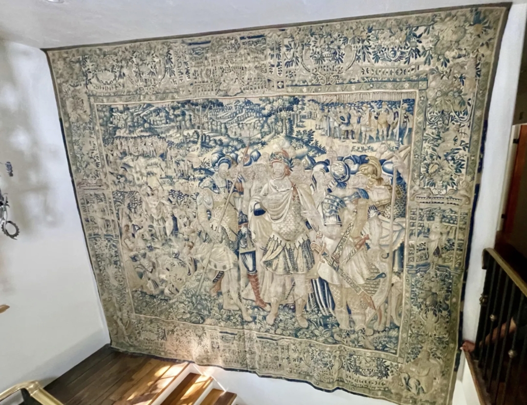 Circa-1600 Flemish wool and silk tapestry, est. $18,000-$30,000
