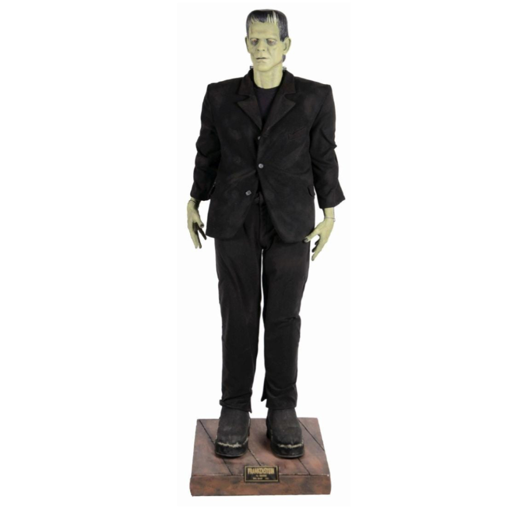 A contemporary life-size statue depicting Boris Karloff as Frankenstein’s Monster realized $3,750 plus the buyer’s premium at Dan Morphy Auctions in April 2019. Image courtesy of Dan Morphy Auctions and LiveAuctioneers.