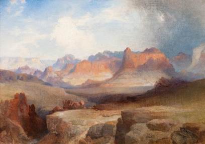 Thomas Moran, ‘View of Zion,’ est. $100,000-$200,000