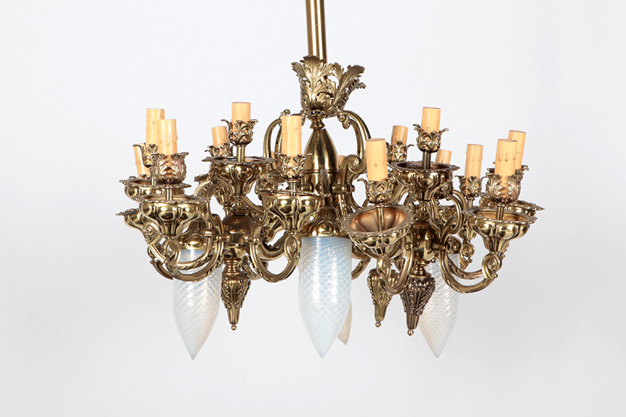 Victorian brass chandelier, est. $300-$500