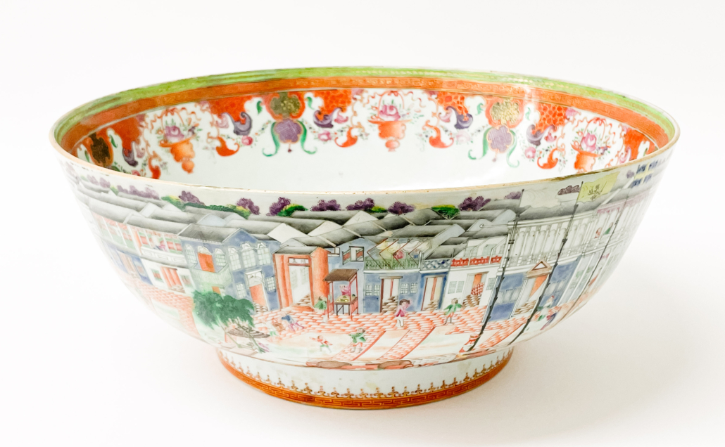 Chinese Export Hong punch bowl, est. $10,000-$20,000