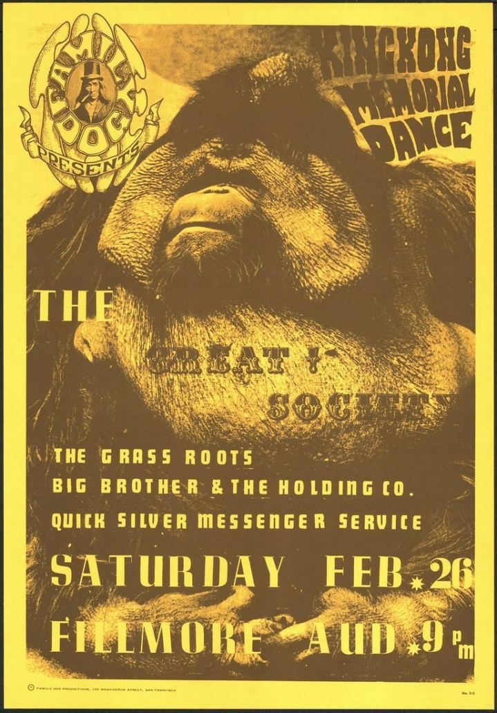 1966 ‘King Kong Memorial Dance’ poster, est. $75-$150