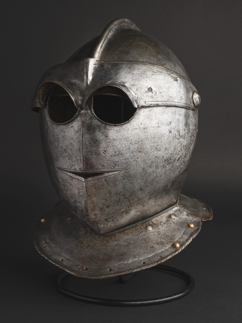 Circa-1600 north Italian helmet of Savoyard type, est. €10,000-€20,000