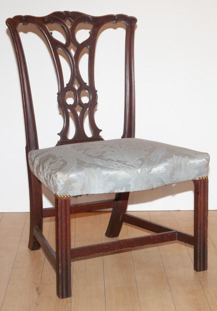Philadelphia Chippendale mahogany side chair, $11,970