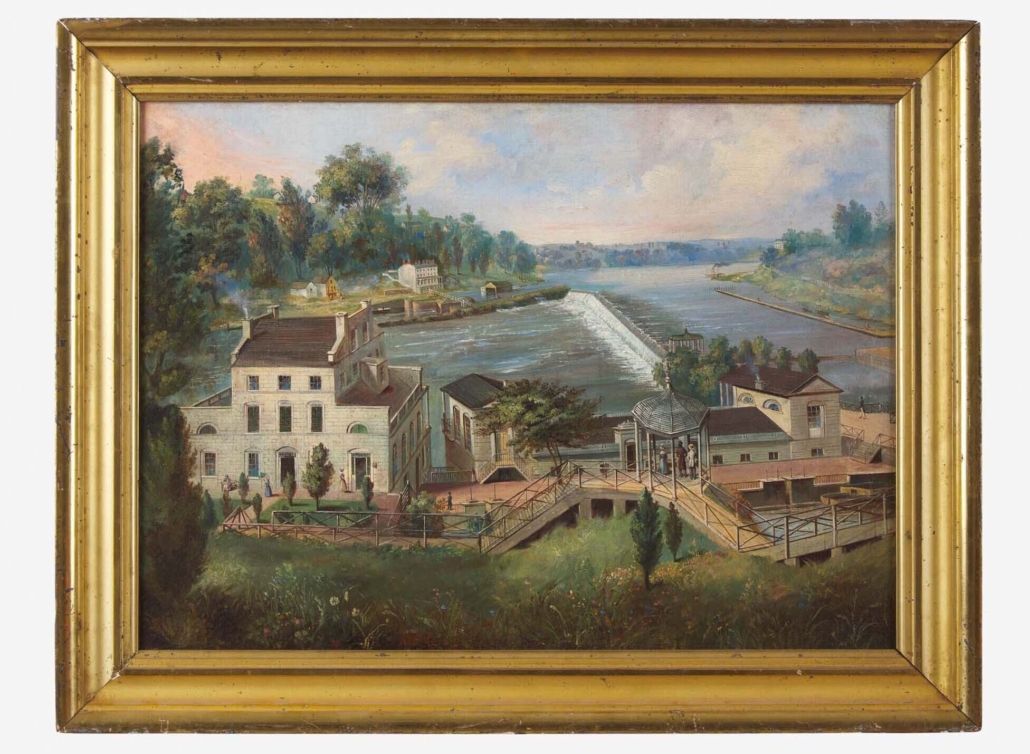 Circa-1840 Philadelphia landscape, $69,300