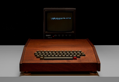 Chaffey College Apple-1 personal computer in Koa wood case, $500,000