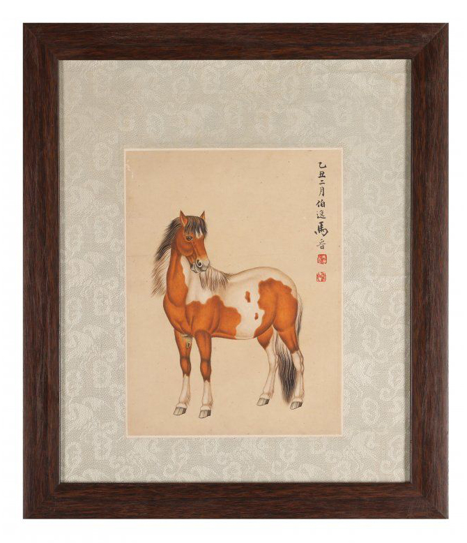 Painting of a horse signed by Ma Jin, est. $10,000-$20,000
