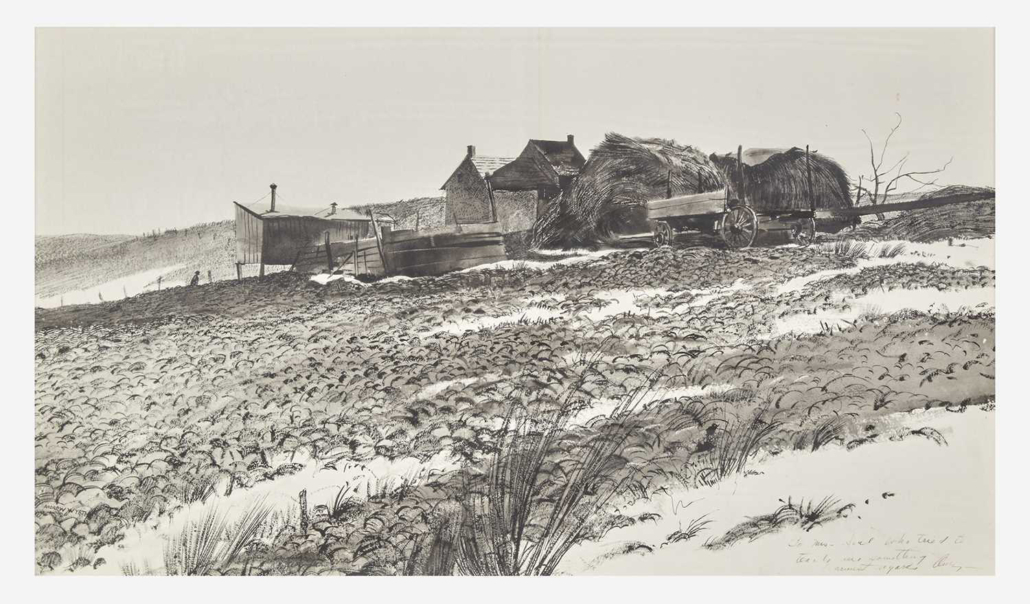 Andrew Wyeth, ‘The Johnson Place,’ est. $40,000-$60,000