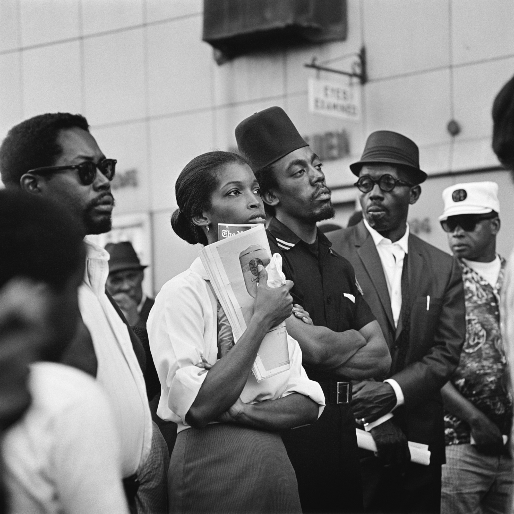 Kwame Brathwaite, ‘Marcus Garvey Day Parade, Harlem,’ ca. 1967; from Kwame Brathwaite: Black Is Beautiful (Aperture, 2019)
