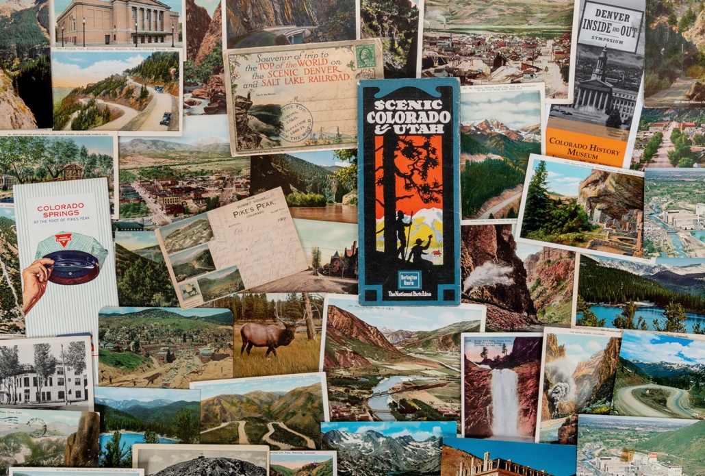 Archive of Colorado postcards and associated ephemera, est. $1,000-$2,000