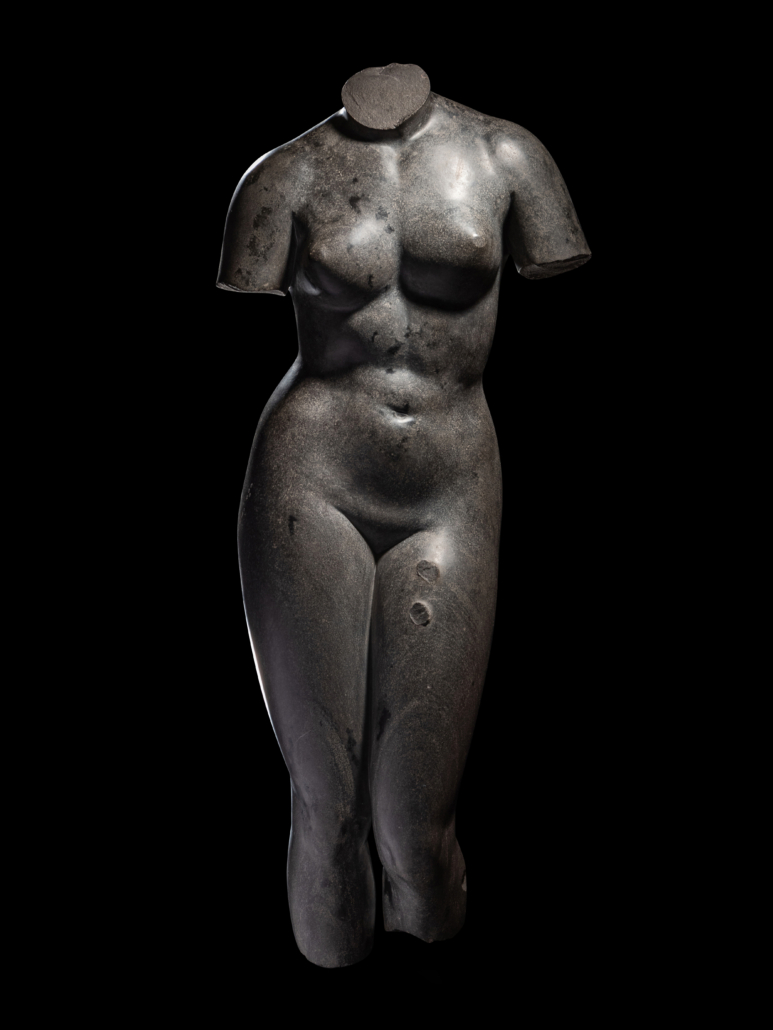 Rediscovered Roman black marble Venus, est. $40,000-$50,000