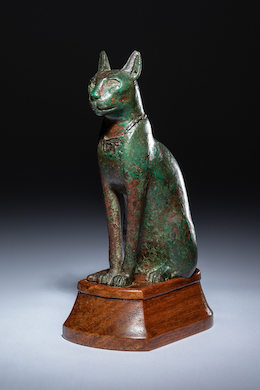 Egyptian bronze cat could claw its way to $120K at Hindman Nov. 18