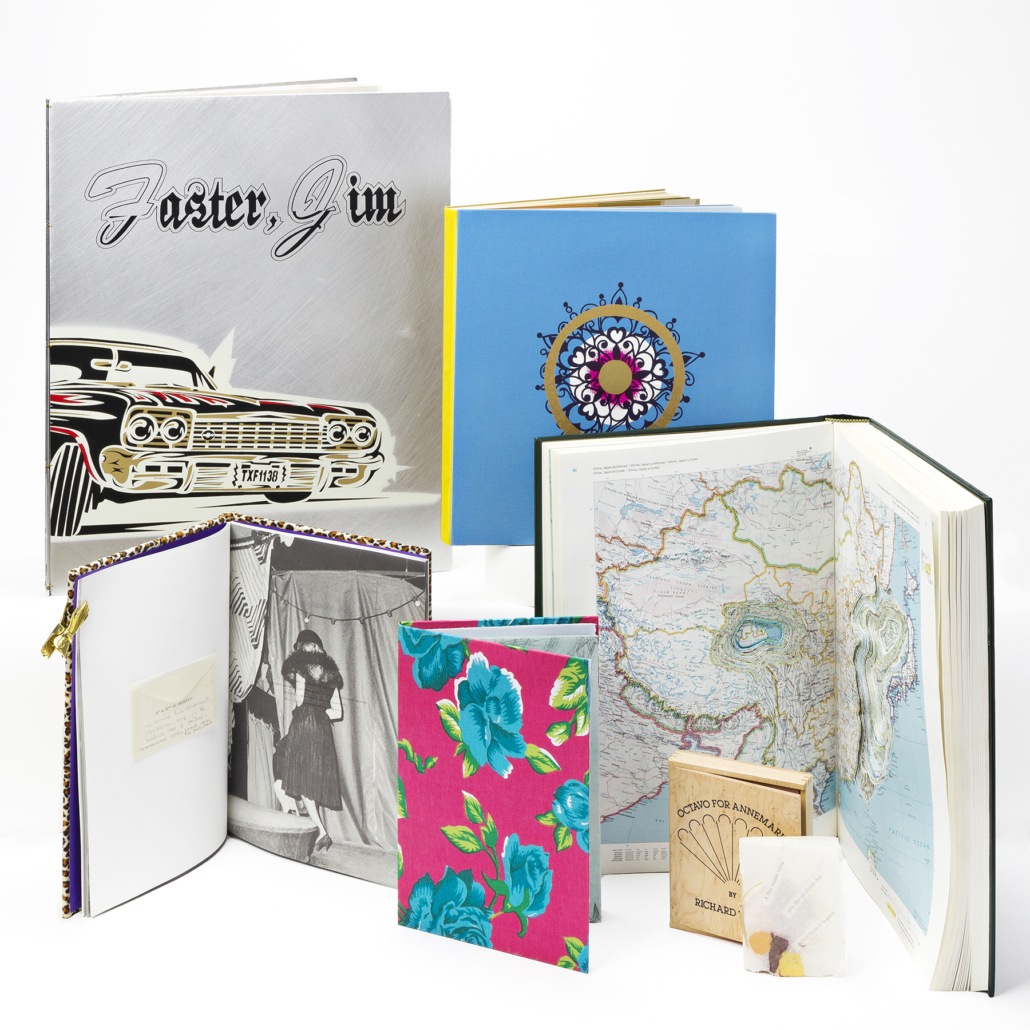 Selection of artists’ books that will be offered in a single-owner auction at Swann on November 9