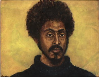 ‘Brother,’1967-1969, Charles Searles (1937–2004). Oil on canvas, 16 1/4 × 20 inches. Delaware Art Museum, Acquisition Fund, 2020 © Estate of Charles Searles. From the exhibit Afro-American Images 1971: The Vision of Percy Ricks, open at the Delaware Art Museum through January 23, 2022.