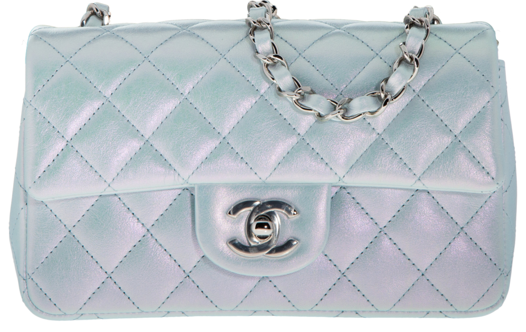 Chanel Iridescent Quilted Calfskin Leather Mini Flap Bag, est. $3,600-$5,000