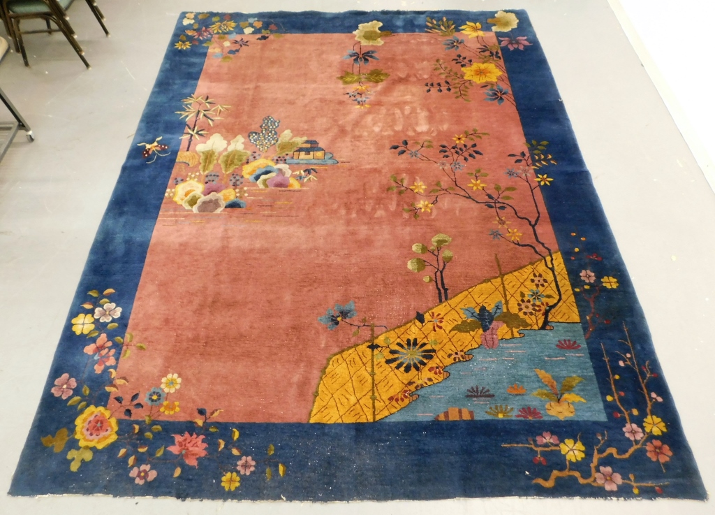Chinese Art Deco rug, $4,062