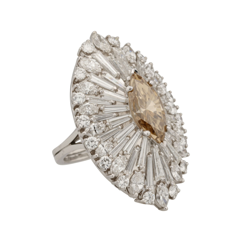 Platinum 15.45 carat diamond cocktail ring, est. CA$35,000-$40,000