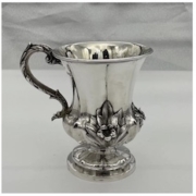 Christening mug made in 1838 by John Tapley, est. $800-$1,000