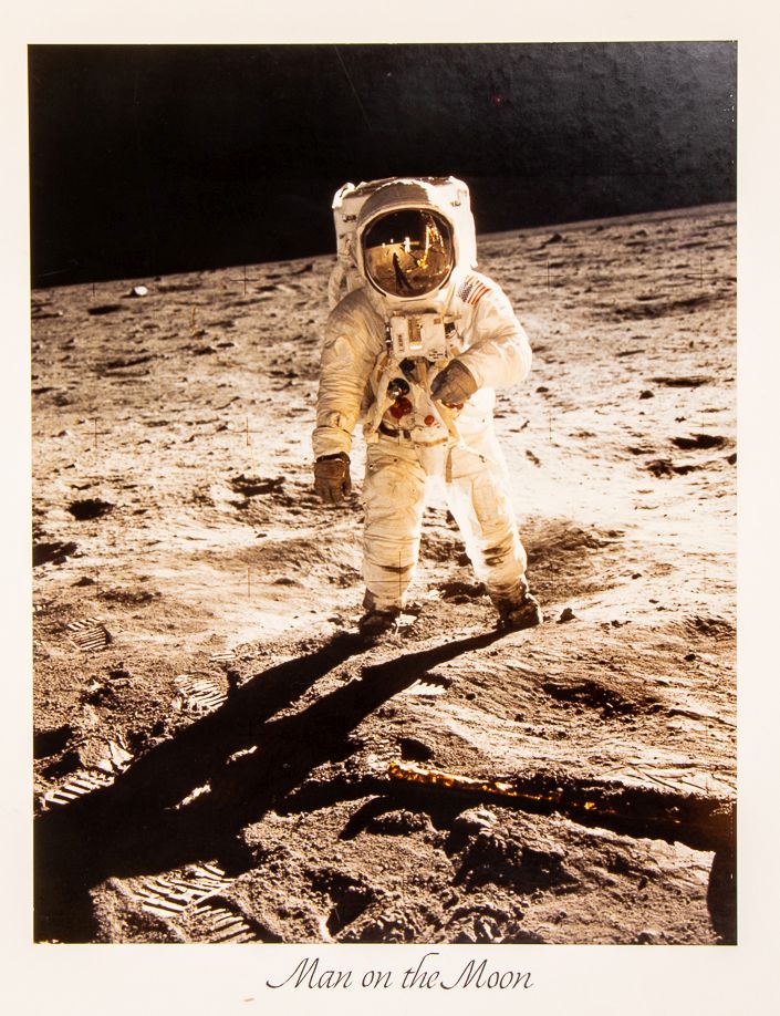 NASA large format chromogenic photograph, ‘Man on the Moon,’ est. $800-$1,200