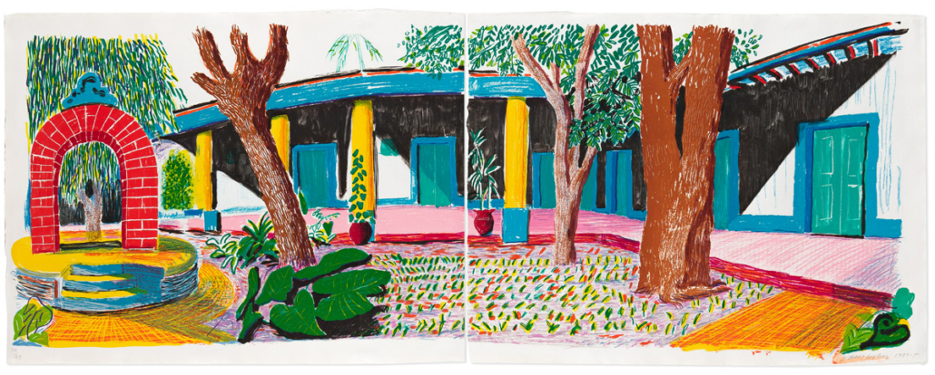 David Hockney, ‘Hotel Acatlan: Second Day,’ est. $60,000-$90,000